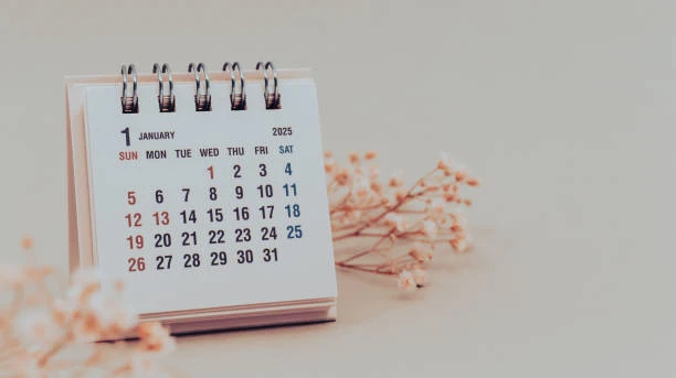Calendário de mesa personalizado